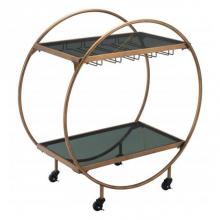 Zuo 101501 - Arc Bar Cart Gold and Black