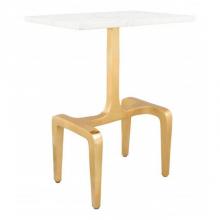 Zuo 101512 - Clement Marble Side Table White and Gold