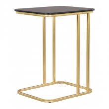 Zuo 101535 - Alma C-Side Marble Table Black and Gold