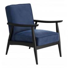 Zuo 101683 - Rocky Velvet Arm Chair Blue