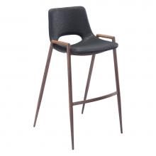 Zuo 101697 - Desi Bar Chair (Set of 2) Black