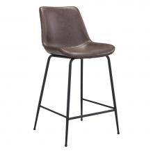 Zuo 101774 - Byron Counter Chair Brown