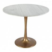Zuo 101842 - Fullerton Dining Table White and Gold