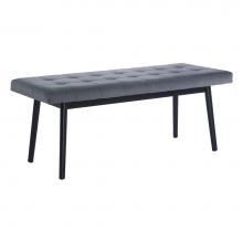 Zuo 101873 - Tanner Bench Gray and Black