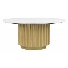 Zuo 102015 - Justin Coffee Table White and Gold