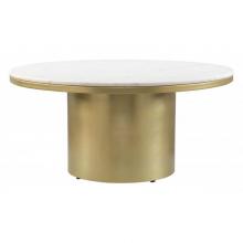Zuo 102016 - Daschanelle Coffee Table White and Gold