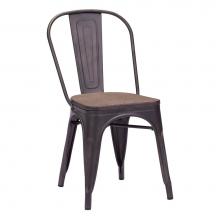 Zuo 108144 - Elio Chair Rustic Wood (Set of 2)