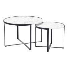 Zuo 109275 - Brioche Coffee Table Set White and Black