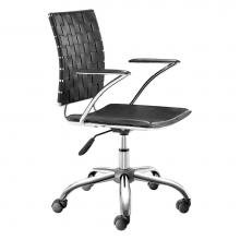 Zuo 205030 - Criss Cross Office Chair Black