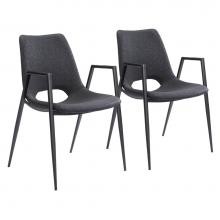 Zuo 109534 - Desi Dining Chair (Set of 2) Black