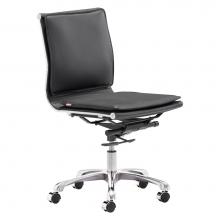 Zuo 215218 - Lider Plus Armless Office Chair Black