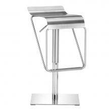 Zuo 300193 - Dazzer Barstool Brushed Stainless Steel