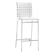 Zuo 333061 - Criss Cross Counter Chair (Set of 2) White