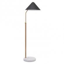 Zuo 56081 - Pike Floor Lamp Black and White