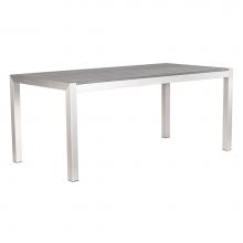 Zuo 701861 - Metropolitan Dining Table Brushed Aluminum