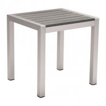 Zuo 703838 - Cosmopolitan Side Table Brushed Aluminum