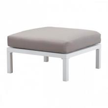 Zuo 703894 - Santorini Ottoman White & Gray