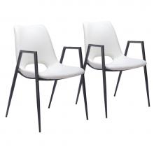 Zuo 109535 - Desi Dining (Set of 2) Chair White