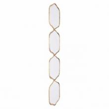 Zuo A10769 - Four Hex Mirror Gold