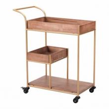 Zuo A11009 - Bar Cart With Tray Brown