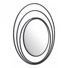 Zuo A12207 - Luna Round Mirror Black