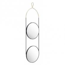 Zuo A12209 - Zodiac Round Mirror Gold and Black