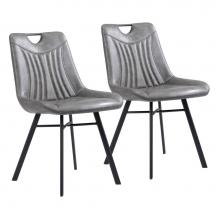 Zuo 109333 - Tyler Dining Chair (Set of 2) Vintage Gray