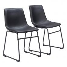 Zuo 109648 - Smart Dining Chair (Set of 2) Black
