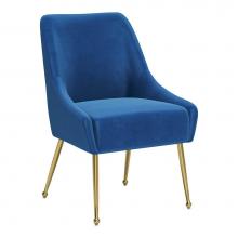 Zuo 109715 - Maxine Dining Chair Navy Blue and Gold