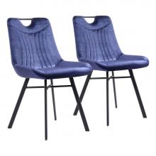 Zuo 109332 - Tyler Dining Chair (Set of 2) Blue