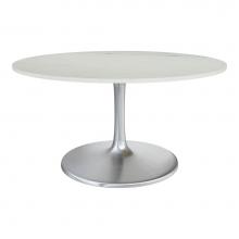 Zuo 109450 - Gotham Dining Table 60'' White and Silver