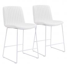Zuo 109479 - Mode Counter Chair (Set of 2) White