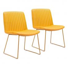 Zuo 109476 - Joy Dining Chair (Set of 2) Yellow