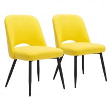 Zuo 109330 - Teddy Dining Chair (Set of 2) Yellow