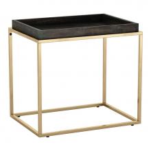 Zuo 109384 - Jahre Side Table Black and Brass