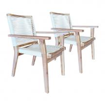 Zuo RI703918 - North Port Dining Chair (Set of 2) White Wash and White