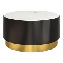Zuo 109436 - Zeke Coffee Table White, Black and Gold