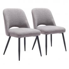 Zuo 109328 - Teddy Dining Chair (Set of 2) Gray