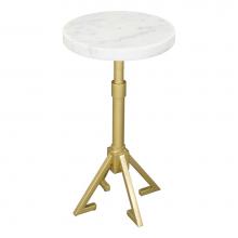 Zuo 109561 - Maurice Side Table White and Gold
