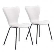 Zuo 109630 - Torlo Dining Chair (Set of 2) White