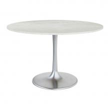 Zuo 109444 - Gotham Dining Table 48'' White and Silver