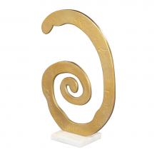 Zuo A12271 - Spiral Table Art Gold and White