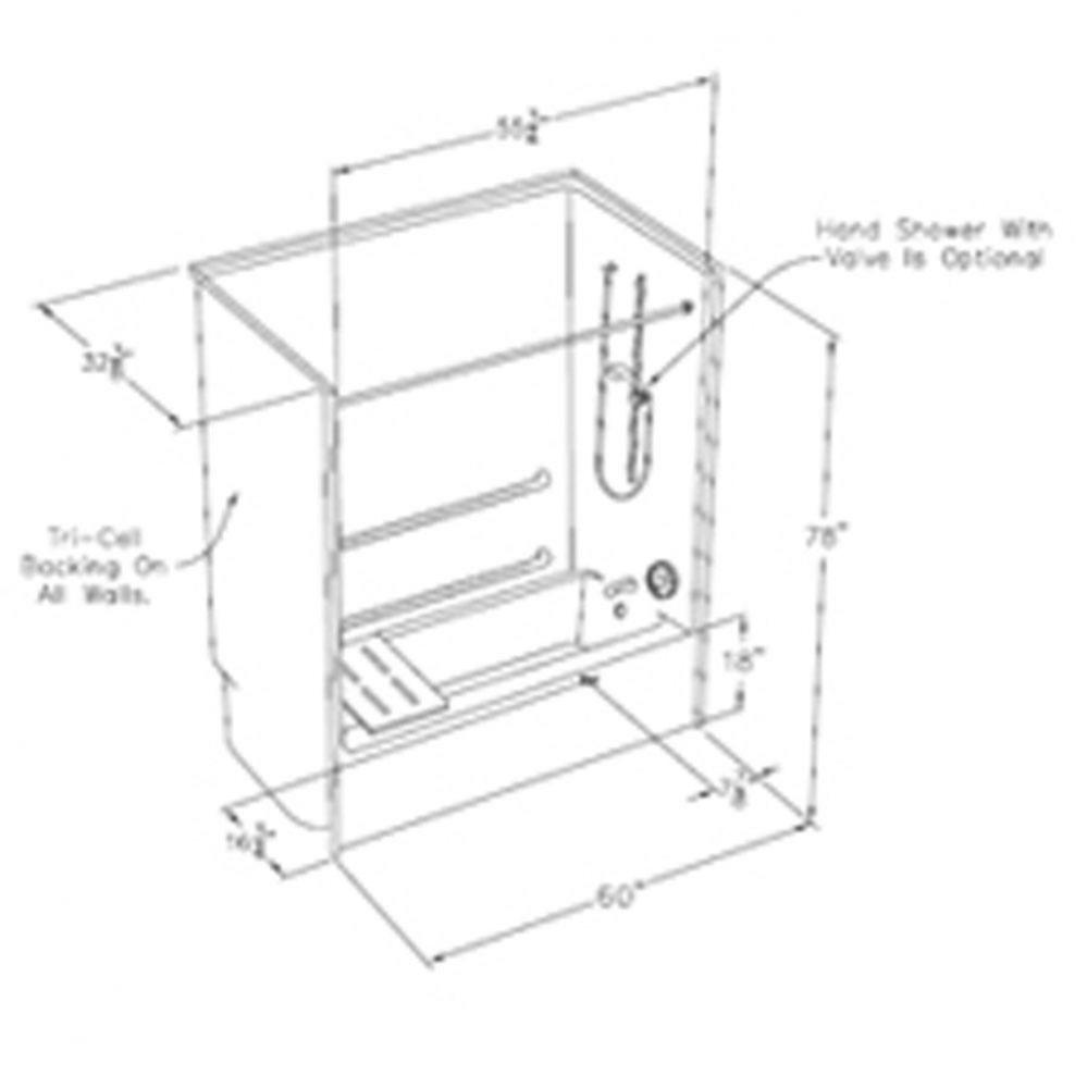 XSS3260TS MAS Plumbing Shower