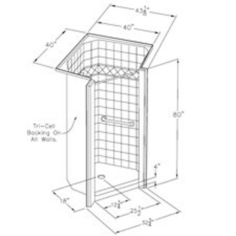 Neo-angle accessible 38 inch solid-surface