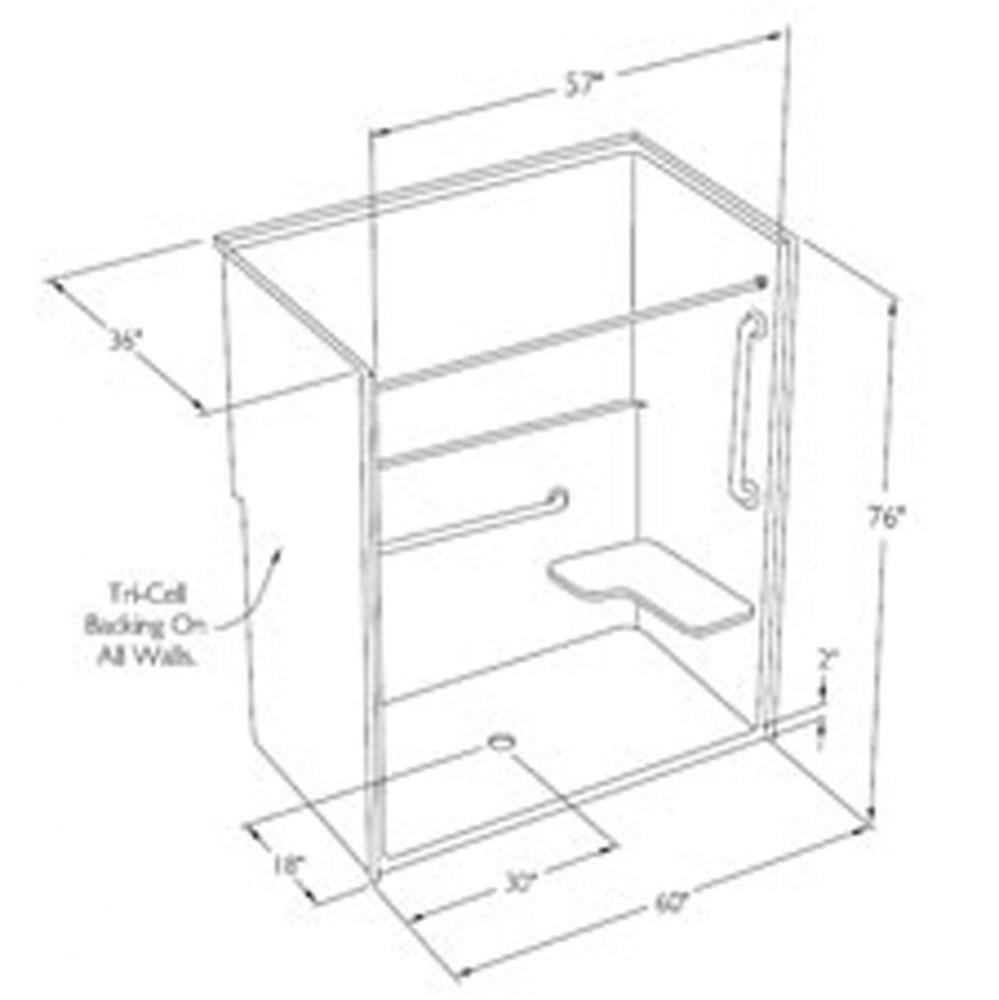 Accessible barrier-free solid-surface