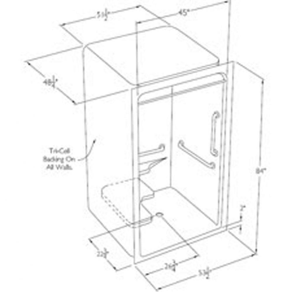 Accessible barrier-free acrylic