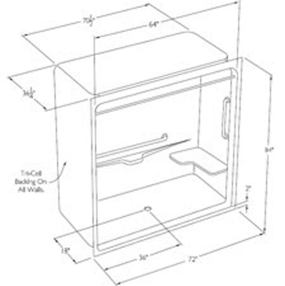 Accessible barrier-free acrylic