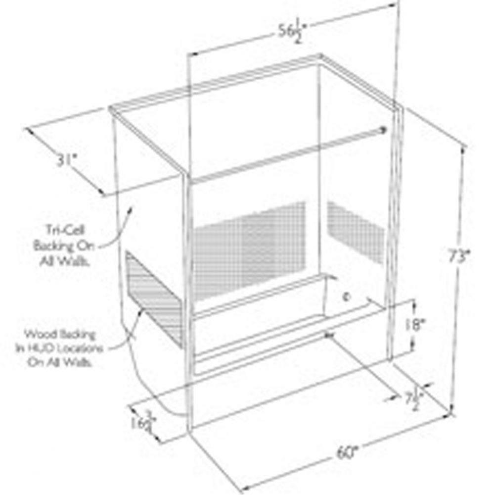 Accessible gelcoat tub