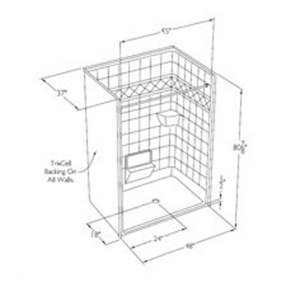 Millennia tile-pattern gelcoat barrier-free