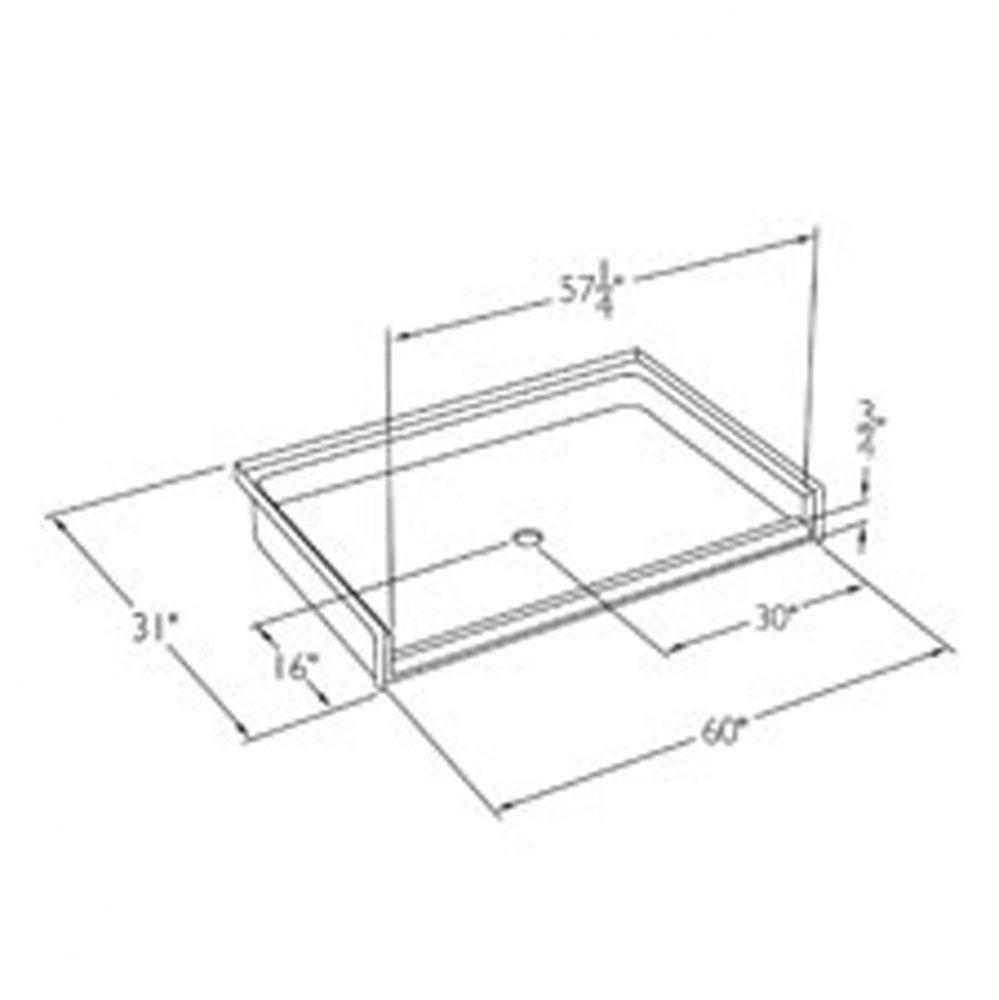 Solid-surface barrier-free shower